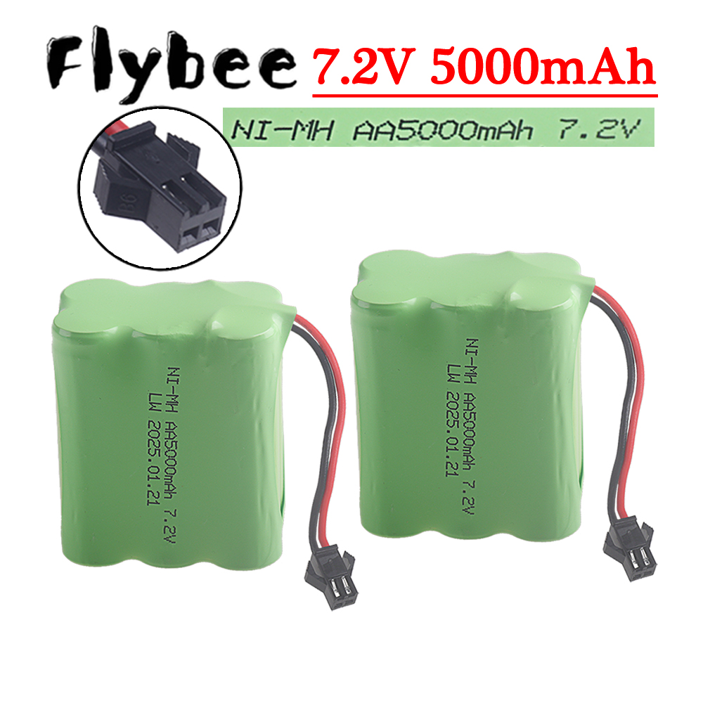 Rc Hobby Hub - (Plugue SM-2P) 7.2v 5000mah bateria nimh