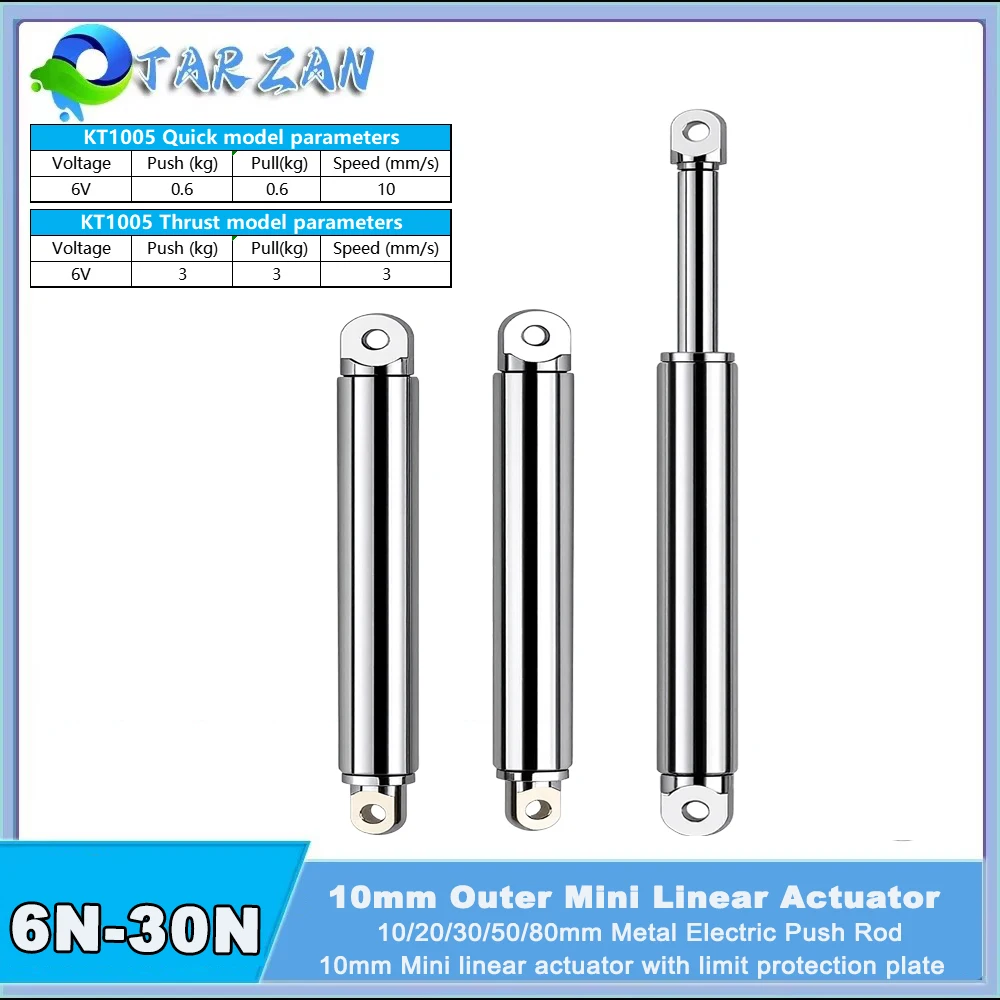 Rc Hobbies - Atuador Linear Retrátil Tipo Caneta 10mm,