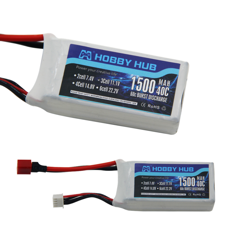 Rc Hobby Wholesale - Bateria de 11.1v 1500mah 3s 40c