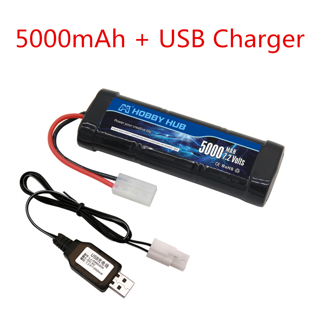 Pacote de bateria ni-mh 7.2v 5 - Rc Hobby Hub avaliação e preço