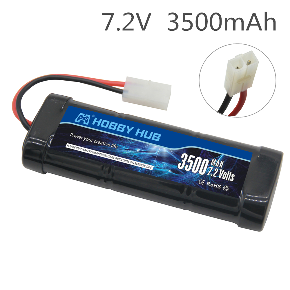 Pacote de bateria ni-mh 7.2v 5 - Rc Hobby Hub avaliação e preço