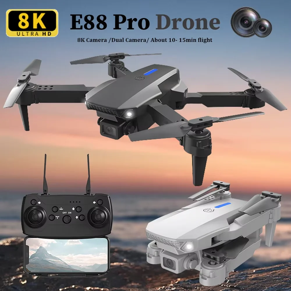 Drone RC E88 HD 4K Dobrável co - Rc Hobby Wholesale avaliação e preço