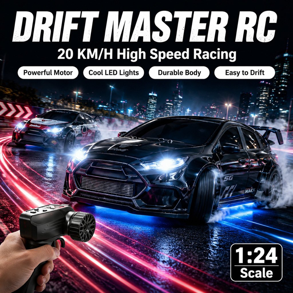 Carro RC Drift 4WD em Escala 1 - Rc Hobby Lobby avaliação e preço