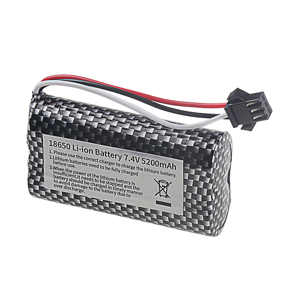18650 li-ion 7.4v 5200mah bate - Rc Hobby Hub avaliação e preço