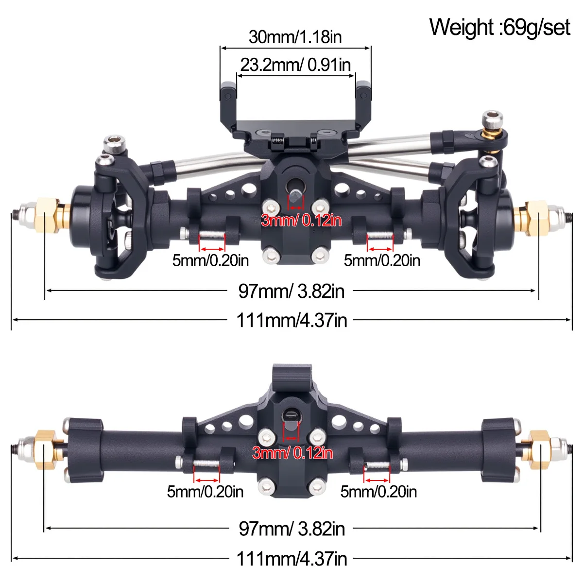 Conjunto de Eixos Dianteiro e  - Rc Hobby Crawler avaliação e preço