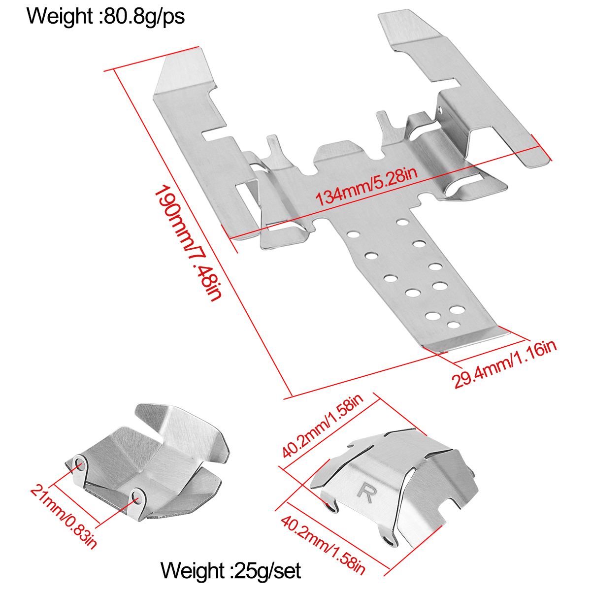 Conjunto de Placas de Proteção - Rc Hobby Crawler avaliação e preço